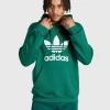 Adidas Originals Hoodie adicolor Classics Trefoil Verde Uomo