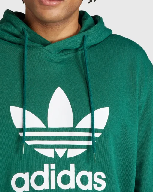 Adidas Originals Hoodie adicolor Classics Trefoil Verde Uomo