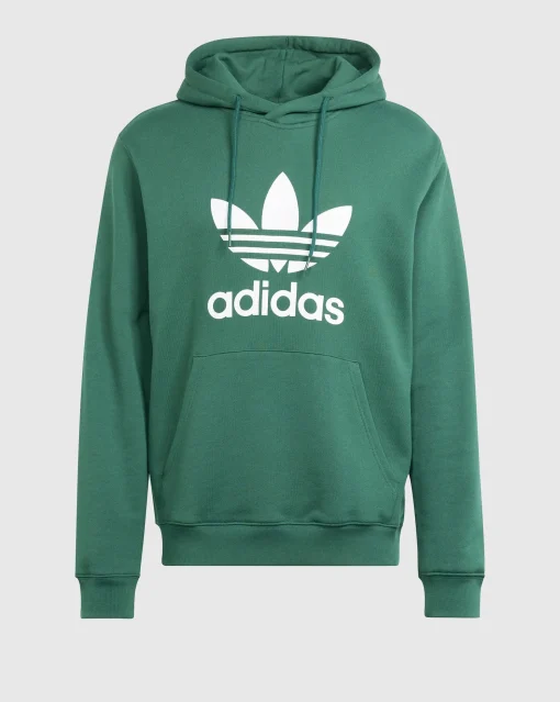 Adidas Originals Hoodie adicolor Classics Trefoil Verde Uomo