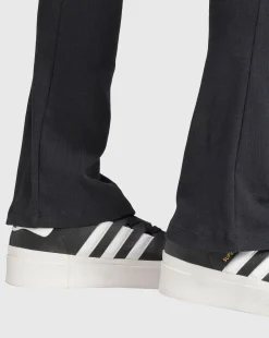 Adidas Originals Pantaloni Essentials Rib Flared Nero Donna