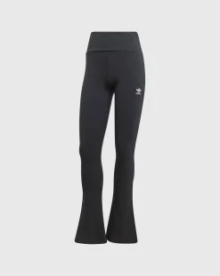 Adidas Originals Pantaloni Essentials Rib Flared Nero Donna