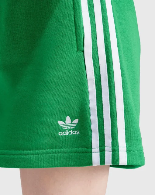 Adidas Originals Short 3-Stripes French Terry Verde Donna