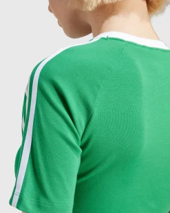 Adidas Originals T-Shirt 3-Stripes Baby Verde Donna
