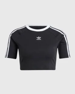 Adidas Originals T-Shirt 3-Stripes Baby Nero Donna