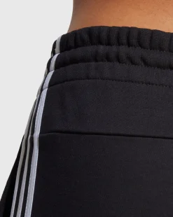 Adidas Pantaloni Essentials 3-Stripes French Terry Cuffed Nero Donna