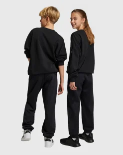 Adidas Pantaloni Future Icons Logo Nero Bambino