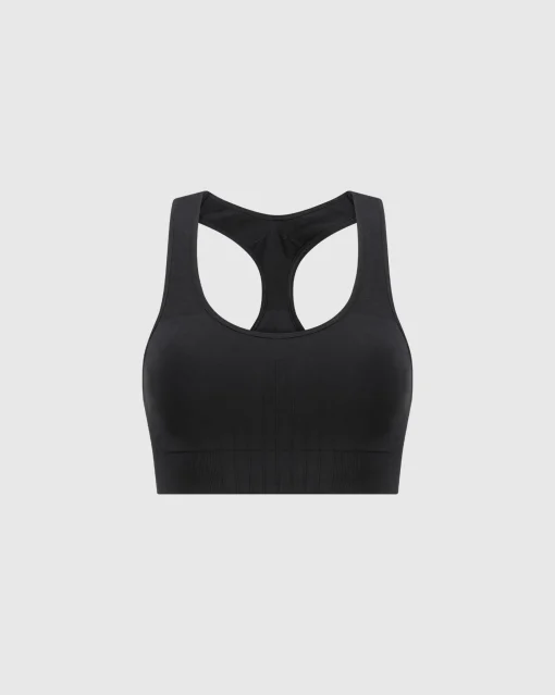 Bra Seamless Senza Cuciture Nero Donna