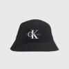 Calvin Klein Cappello Alla Pescatora In Twill Nero