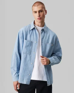 Camicia Easy Chambray Blu Uomo