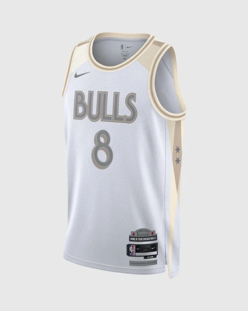 Canotta Chicago Bulls Zach Lavine Bianco Uomo