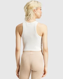 Canotta Essentials Ribbed Bianco Donna