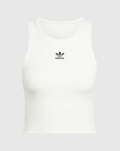 Canotta Essentials Ribbed Bianco Donna