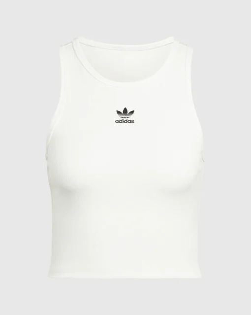 Canotta Essentials Ribbed Bianco Donna