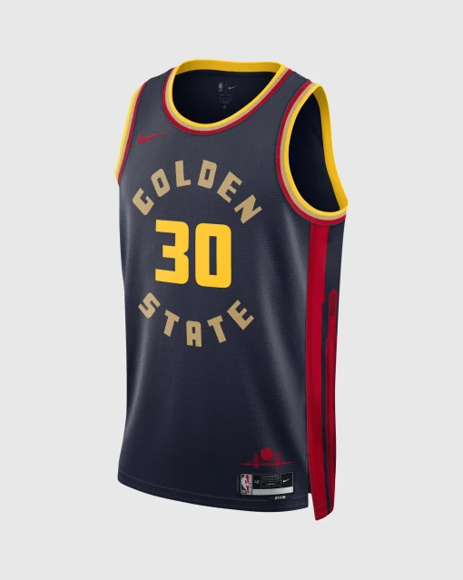 Canotta Golden State Warriors Stephen Curry Blu Uomo