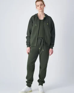 Canotta in mesh Verde Donna