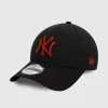 Cappellino regolabile New York Yankees 9FORTY Nero e Rosso Unisex Adulto