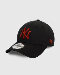 Cappellino regolabile New York Yankees 9FORTY Nero e Rosso Unisex Adulto