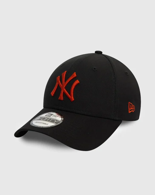 Cappellino regolabile New York Yankees 9FORTY Nero e Rosso Unisex Adulto