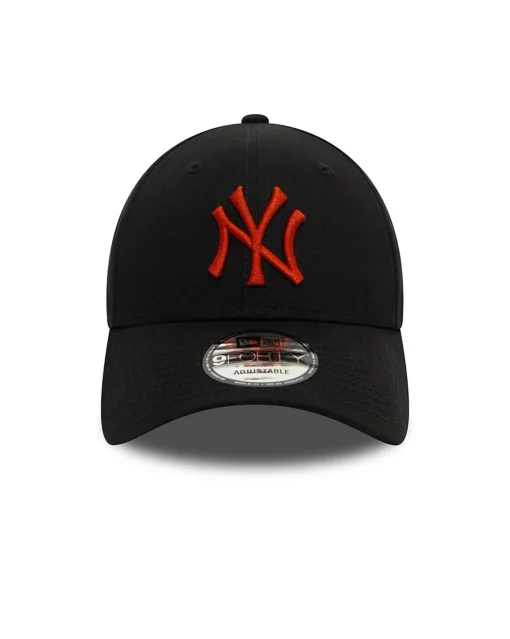 Cappellino regolabile New York Yankees 9FORTY Nero e Rosso Unisex Adulto