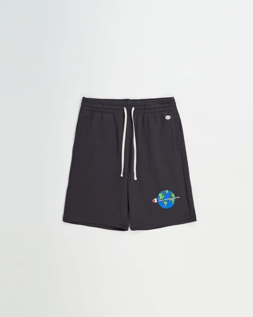 Champion Bermuda Lungo Eco Future con Tasche Nero Uomo