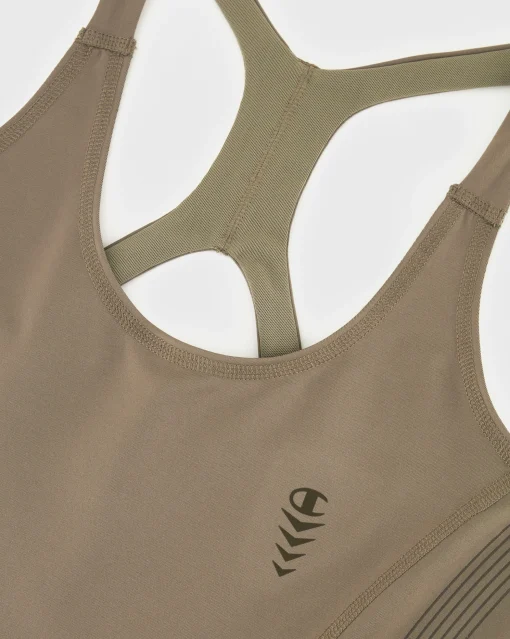Champion Canotta Sportiva Elasticizzata Marrone Donna