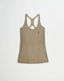 Champion Canotta Sportiva Elasticizzata Marrone Donna