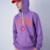 Champion Felpa Con Cappuccio Big Logo Bookstore Viola Uomo