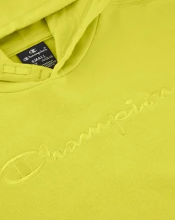 Champion Felpa Con Cappuccio Con Logo Tonal Giallo Bambino