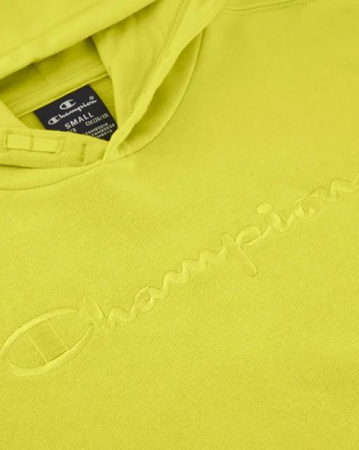Champion Felpa Con Cappuccio Con Logo Tonal Giallo Bambino