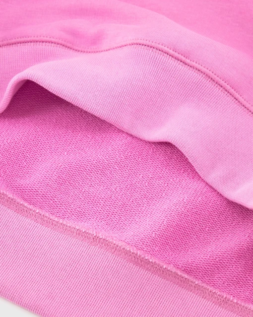 Champion Felpa Con Cappuccio Leggera Tonal Logo Rosa Donna