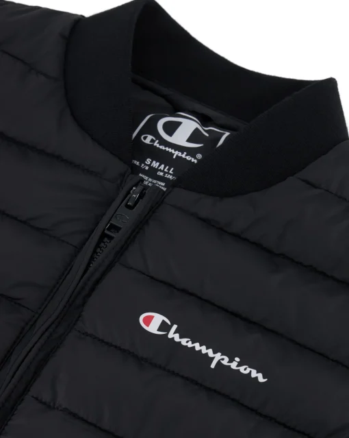 Champion Giacca Bomber Nero Bambino