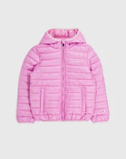 Champion Giacca Con Cappuccio Rosa Bambino