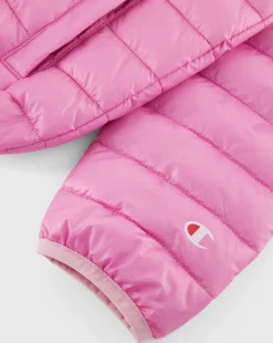Champion Giacca Con Cappuccio Rosa Bambino