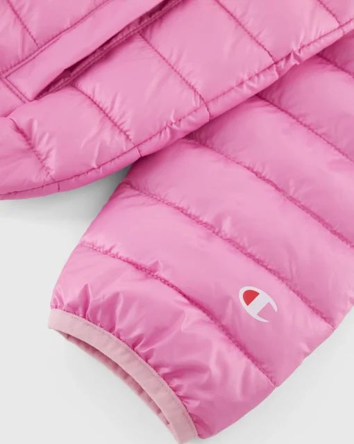 Champion Giacca Con Cappuccio Rosa Bambino