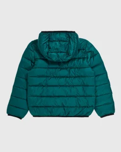 Champion Giacca Con Cappuccio Mini Logo Verde Junior