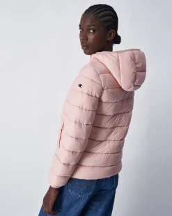 Champion Giacca Outdoor Con Cappuccio Polyfilled Rosa Donna