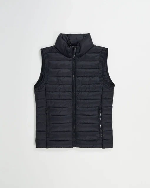 Champion Gilet Imbottito Leggero Nero Donna