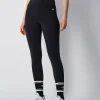 Champion Leggings Cropped Con C Logo Patch Nero Donna