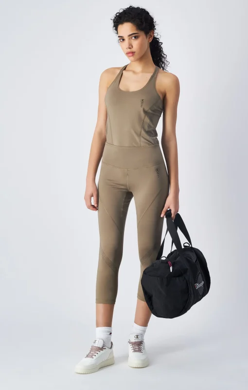 Champion Leggings Sportivi Marrone Donna