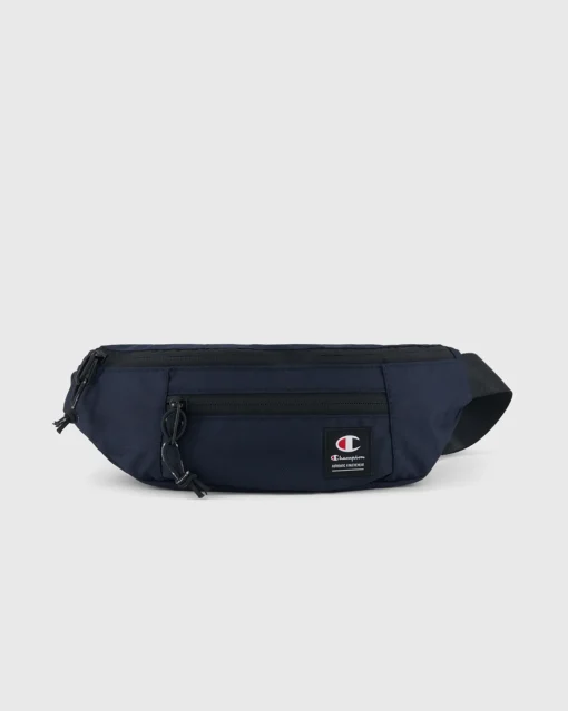Champion Marsupio con Etichetta In Jacquard Blu Unisex