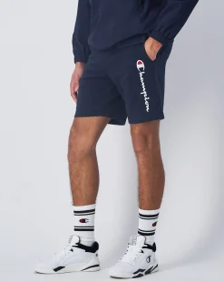 Champion Pantaloncino Icons Big Logo Blu Uomo