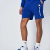 Champion Pantaloncino Icons Big Logo Blu Uomo