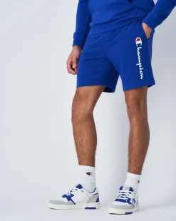 Champion Pantaloncino Icons Big Logo Blu Uomo