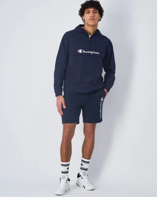 Champion Pantaloncino Icons Big Logo Blu Uomo