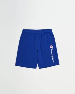 Champion Pantaloncino Icons Big Logo Blu Uomo