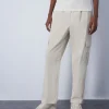 Champion Pantaloni Cargo Con C Logo Patch Grigio Donna