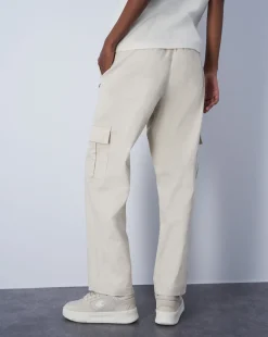 Champion Pantaloni Cargo Con C Logo Patch Grigio Donna