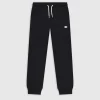 Champion Pantaloni Con Polsino A Coste Nero Bambino