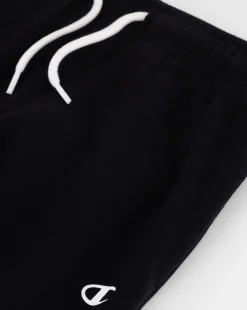 Champion Pantaloni Con Polsino A Coste Nero Bambino