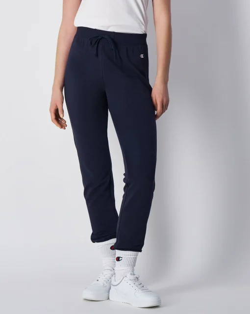 Champion Pantaloni Da Tuta C Logo Patch Blu Donna